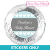 Personalized Oh Baby Baby Shower 1.25in Stickers (48 Stickers)