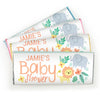 Personalized Bonnie Marcus Baby Shower Watercolor Flowers Chocolate Bar Wrappers Only