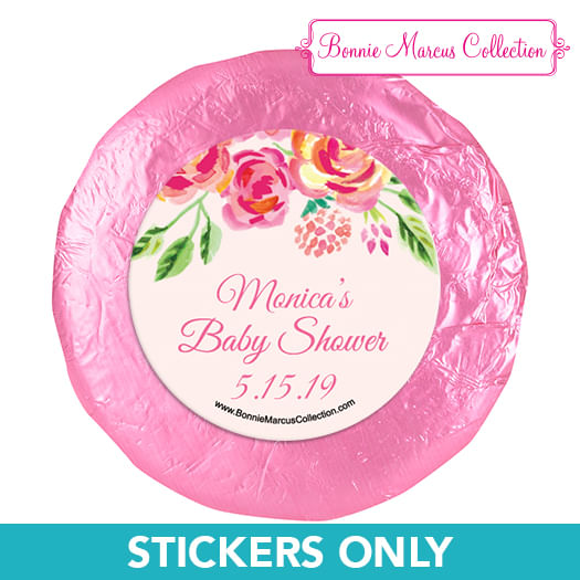 Personalized Spring Baby Baby Shower 1.25in Stickers (48 Stickers)