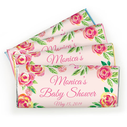 Personalized Bonnie Marcus Baby Shower Spring Baby Chocolate Bar Wrappers