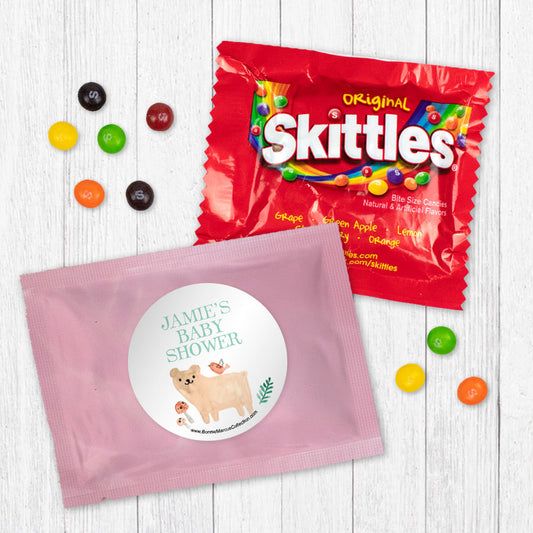 Personalized Baby Shower Bonnie Marcus Baby Bear Skittles