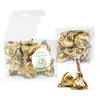 Baby Shower Saffari Elephant Clear Gift Box with Sticker - Approx. 16 Hershey's Kisses