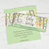 Personalized Bonnie Marcus Baby Shower Sarafi Nursery Chocolate Bar Wrappers