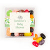 Personalized Baby Shower Safari Elephant Favor Cube with Jelly Belly Jelly Beans