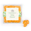 Personalized Baby Shower Safari Elephant Favor Cube with Jelly Belly Jelly Beans