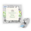 Personalized Baby Shower Safari Elephant Favor Cube with Hershey's Kisses