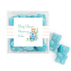 Personalized Baby Shower Story Time Favor Cube with Sanded Gummy Bears