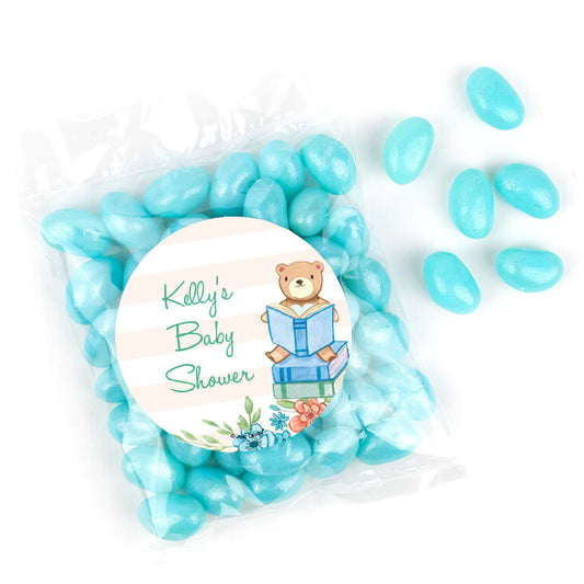 Personalized Baby Shower Story Time Candy Bags with Jelly Beans