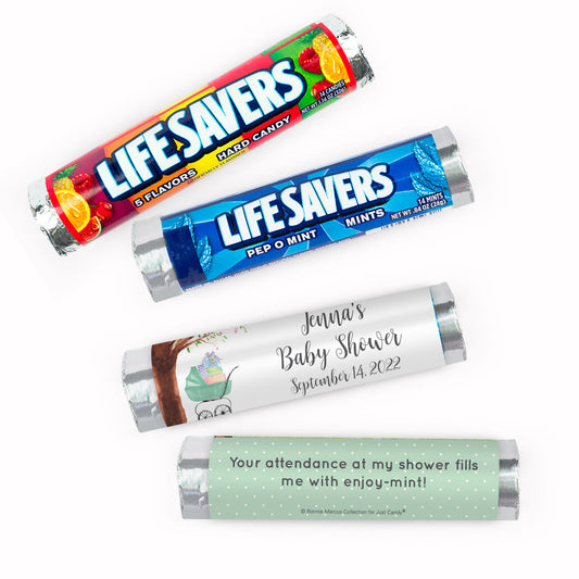 Personalized Baby Shower Rockabye Baby Lifesavers Rolls (20 Rolls)