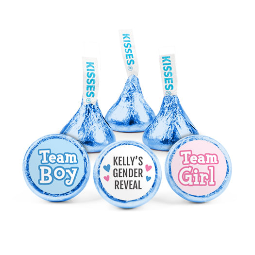 Personalized Gender Reveal Team Boy or Team Girl Deluxe Candy Buffet