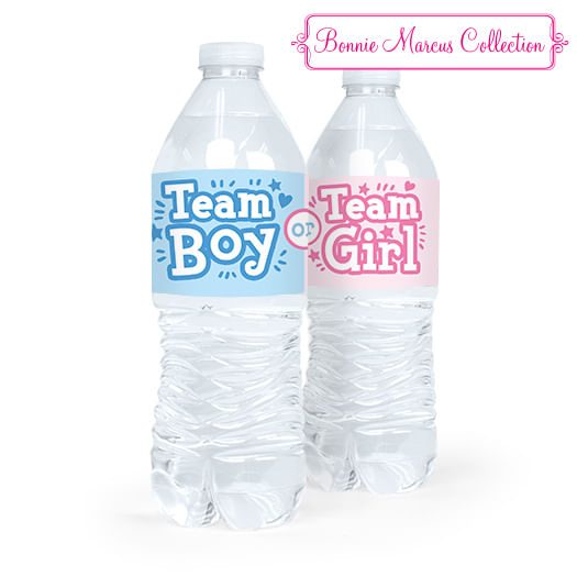 Baby Shower Gender Reveal Boy or Girl Water Bottle Sticker Labels (5 Labels)