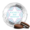 Personalized Bonnie Marcus Bat Mitzvah Traditional Stripes Chocolate Covered Oreos Cookies