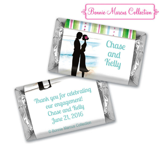 Bonnie Marcus Collection Personalized Candy Bar & Wrapper Tropical I Do Engagement Candy Bars