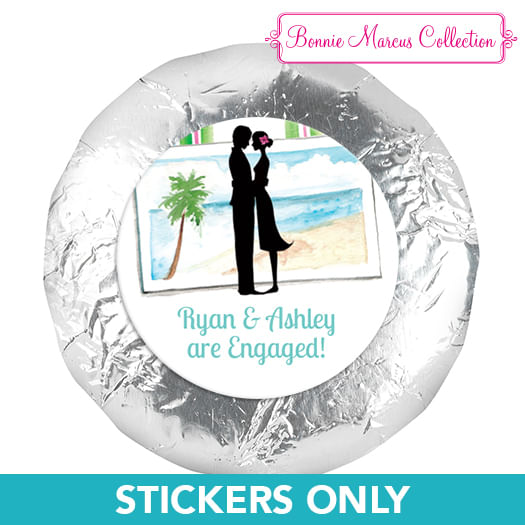 Engagement Tropical I Do 1.25" Stickers (48 Stickers)