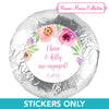 Wedding Engagement Party Favors 1.25" Stickers (48 Stickers)