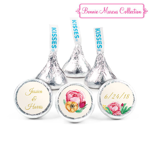 Personalized Engagement Stripes Hershey's Kisses