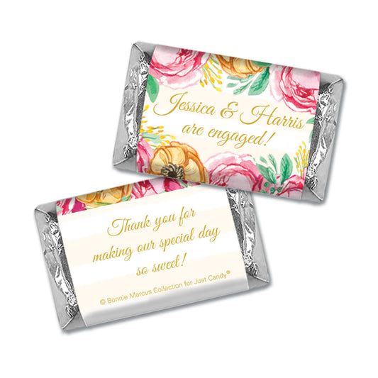 Personalized Bonnie Marcus Engagement Stripes Mini Wrappers Only