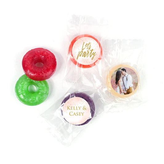 Personalized Bonnie Marcus Engagement Champagne Party LifeSavers 5 Flavor Hard Candy