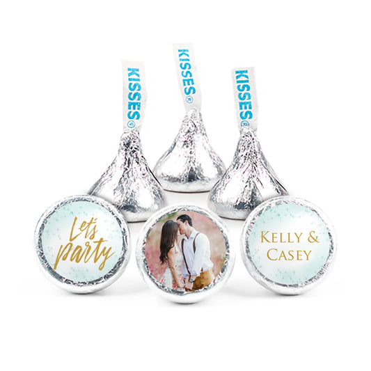 Personalized Engagement Champagne Party 3/4" Stickers (108 Stickers)