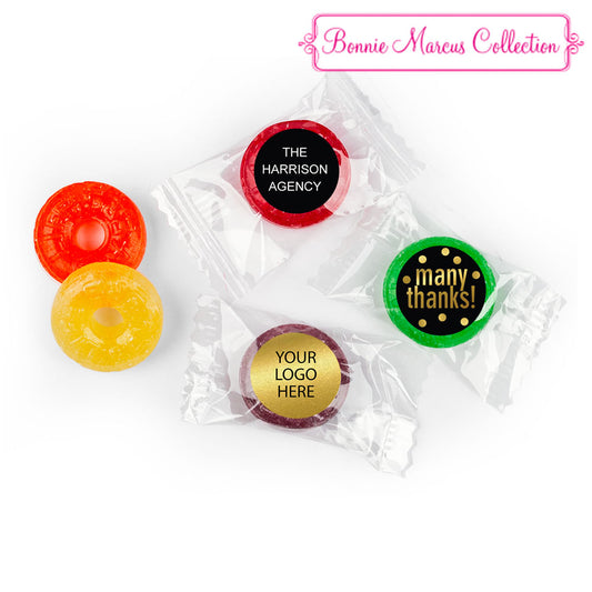 Personalized Bonnie Marcus Business Many Thanks Life Savers 5 Flavor Hard Candy