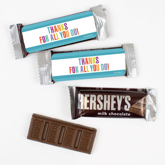 Thanks For All You Do! Hershey's Snack Size Milk Chocolate Bars - Pack of 44