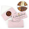 Personalized Bonnie Marcus Girl Communion Shimmering Cross Gourmet Infused Belgian Chocolate Bars (3.5oz)