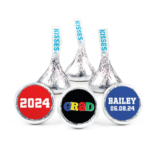 Personalized Colorful Graduation Hershey's Kisses