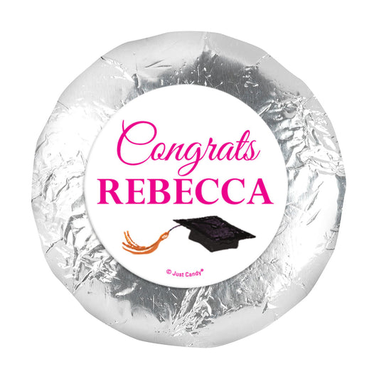 Personalized Gorgeous Grad Brunette 1.25" Stickers (48 Stickers)