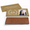 Deluxe Personalized Graduation Chalkboard Laurel Embossed Chocolate Bar in Gift Box