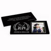 Deluxe Personalized Graduation Chalkboard Laurel Candy Bar Favor Box