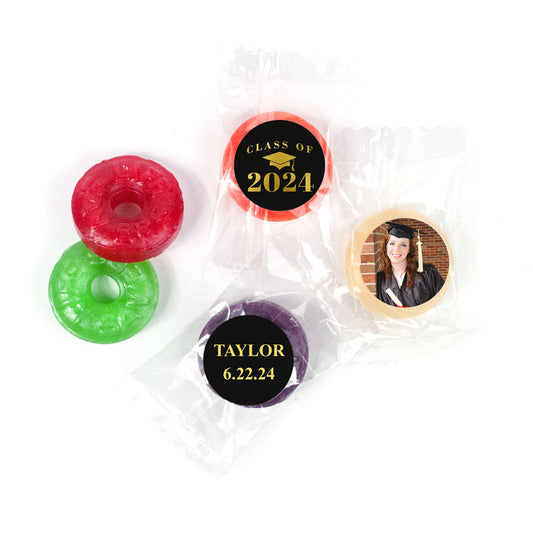 Personalized Bonnie Marcus Gold Graduation LifeSavers 5 Flavor Hard Candy