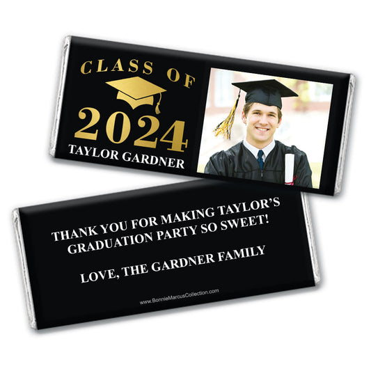 Personalized Bonnie Marcus Graduation Class of Hershey's Milk Chocolate Bar & Wrapper