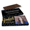 Deluxe Personalized Graduation Dots Graduate Chocolate Bar in Gift Box (3oz Bar)