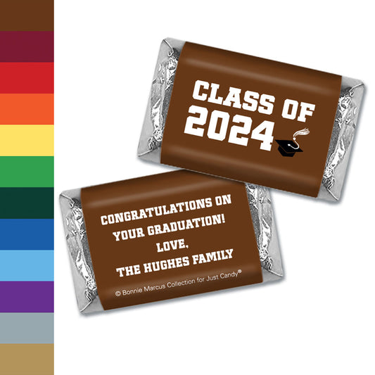 Personalized Bonnie Marcus Grad Cap Graduation Hershey's Miniatures