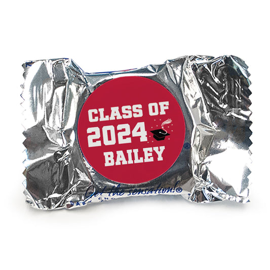 Personalized Bonnie Marcus Collection Grad Cap Graduation York Peppermint Patties - pack of 70