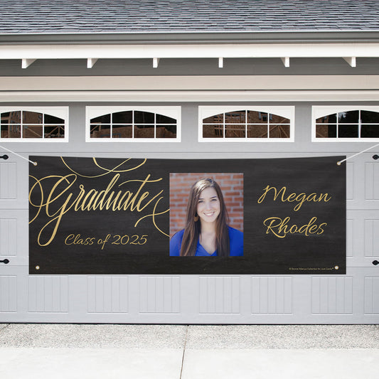 Personalized Graduation Giant Banner - Chalkboard