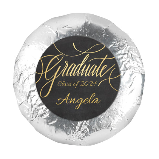 Personalized Chalkboard Graduation 1.25" Stickers (48 Stickers)