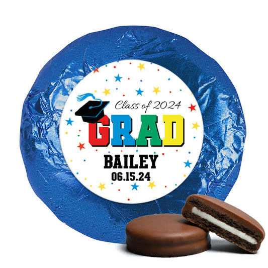 Personalized Bonnie Marcus Collection Star Graduation Milk Chocolate Covered Oreos