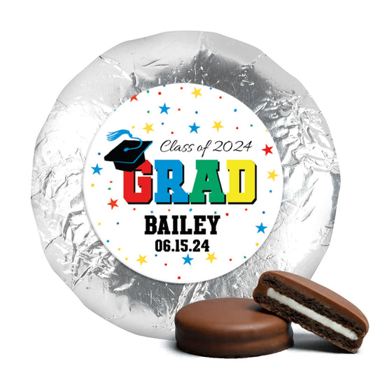 Personalized Bonnie Marcus Collection Star Graduation Milk Chocolate Covered Oreos