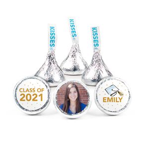 Personalized Glitter Graduation 3/4" Stickers (108 Stickers)