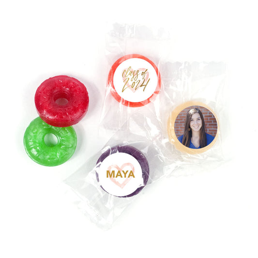 Personalized Bonnie Marcus Heart of a Graduate Graduation Life Savers 5 Flavor Hard Candy