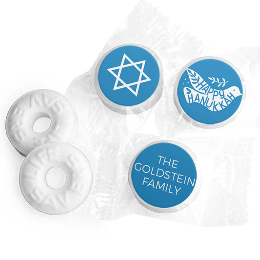 Personalized Bonnie Marcus Hanukkah Dove Life Savers Mints