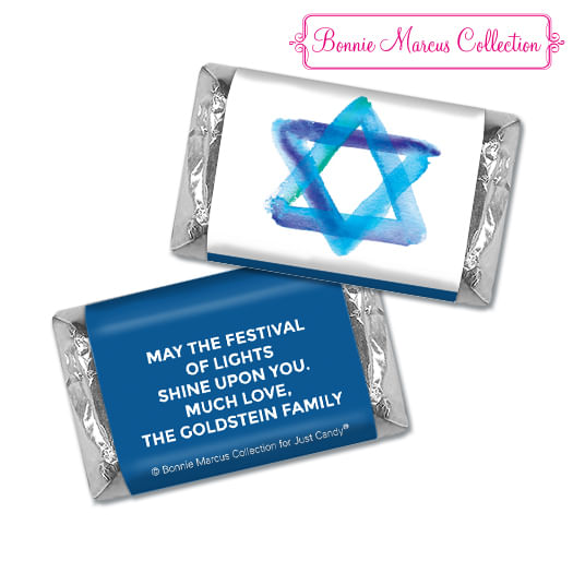 Personalized Bonnie Marcus Hanukkah Star of David Hershey's Miniatures