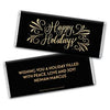 Personalized Bonnie Marcus Happy Holidays Flourish Hershey's Milk Chocolate Bar & Wrapper