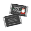 Personalized Christmas Snowy Santa Hershey's Miniatures in Organza Bags with Gift Tag