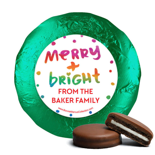 Personalized Bonnie Marcus Christmas Very Merry Chocolate Covered Oreos