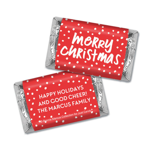 Personalized Bonnie Marcus Christmas Jolly Red Mini Wrappers Only