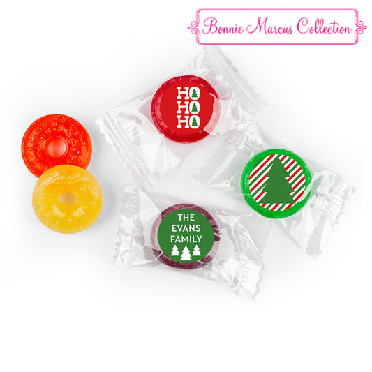 Personalized Bonnie Marcus Christmas Ho Ho Ho's Life Savers 5 Flavor Hard Candy