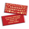 Personalized Bonnie Marcus Christmas Season's Greetings Hershey's Milk Chocolate Bar & Wrapper