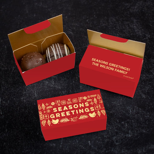 Season's Greetings Truffle Favors - 4 pcs